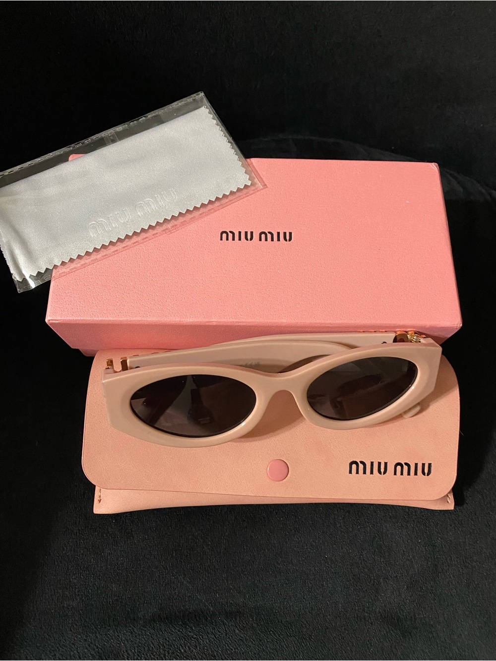 Miu Miu Blush Pink Glimpse Sunglasses